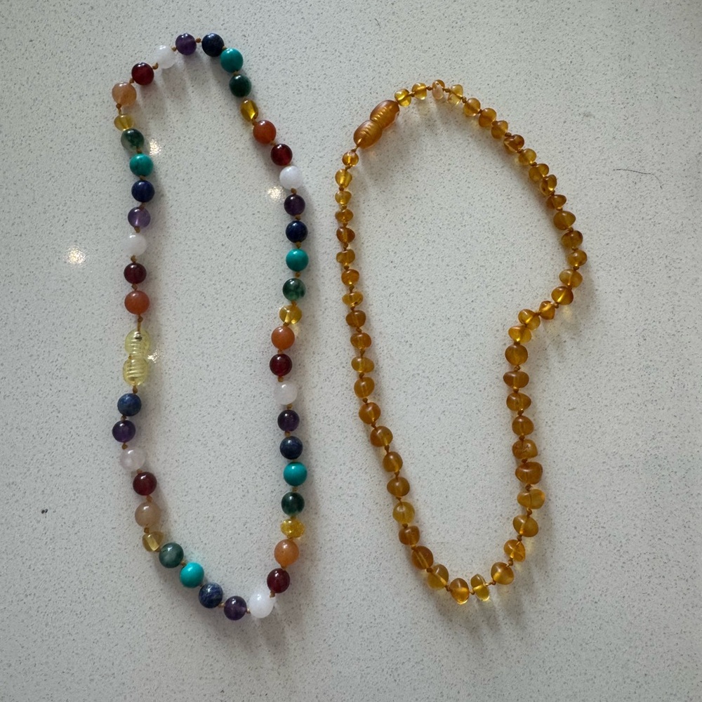 Baltic Essentials Teething Necklace for Toddler x2